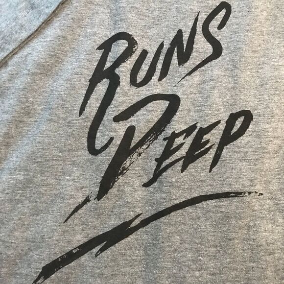 NEW ASICS Runs Deep Short Sleeve T Shirt Gray - Picture 3 of 6